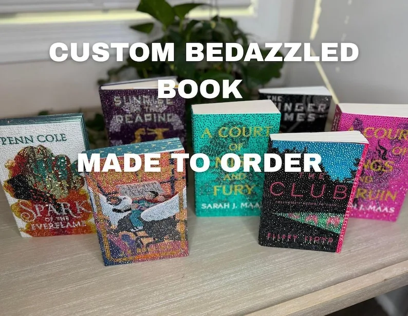 Custom Bedazzled Book (made to order)